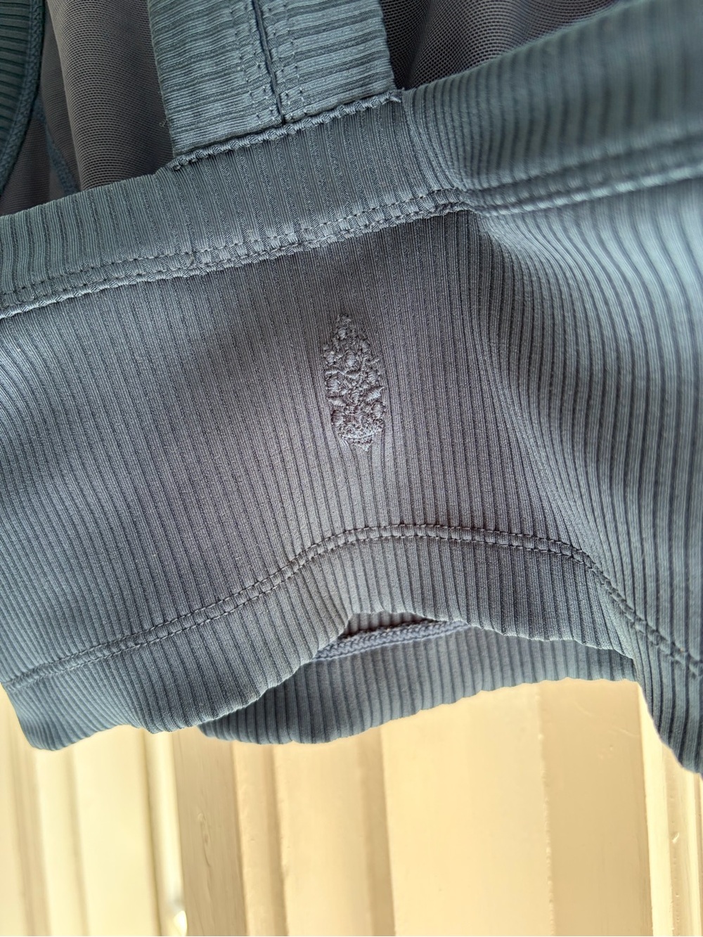NWOT FP Movement Ribbed Racerback Crop Tank Top - Navy - Picture 3 of 5